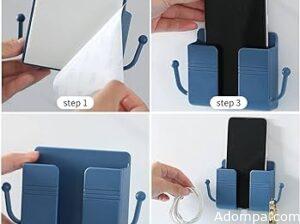Adhesive Phone Holder with Hook